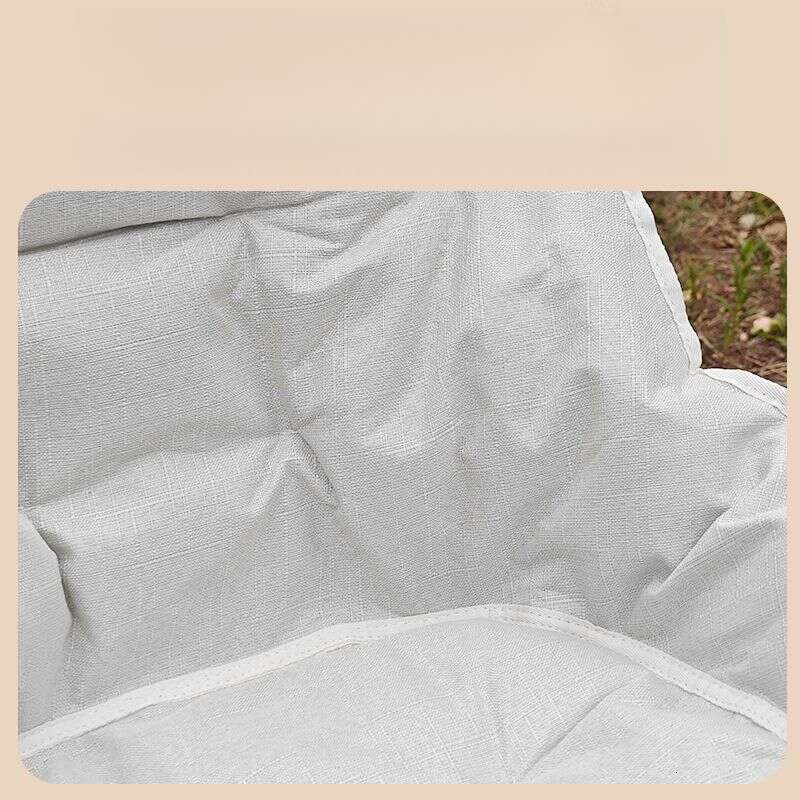 Thick space cotton outdoor folding moon portable camping raised lounge chair, fishing bench, equipped with extra thick equipment