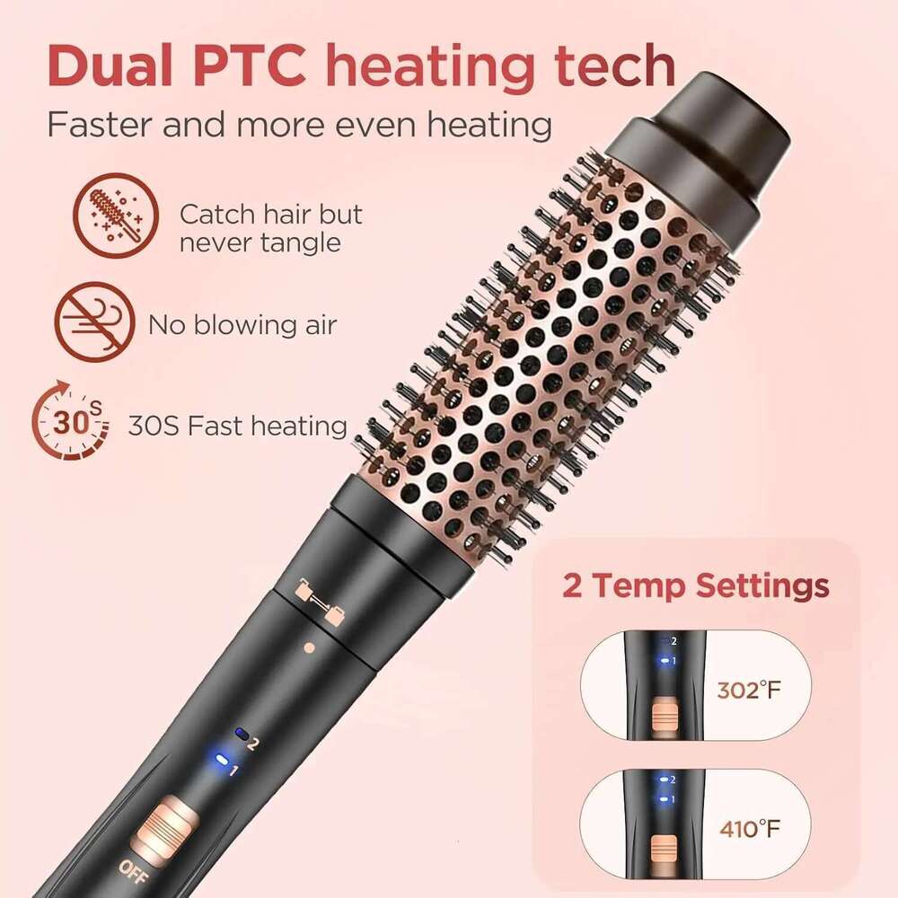 PRO 5 in 1 Wand, Curling Iron Set with Thermal Brush, A 3-Barrel Hair Crimper Iron, 3 Ceramic Cur