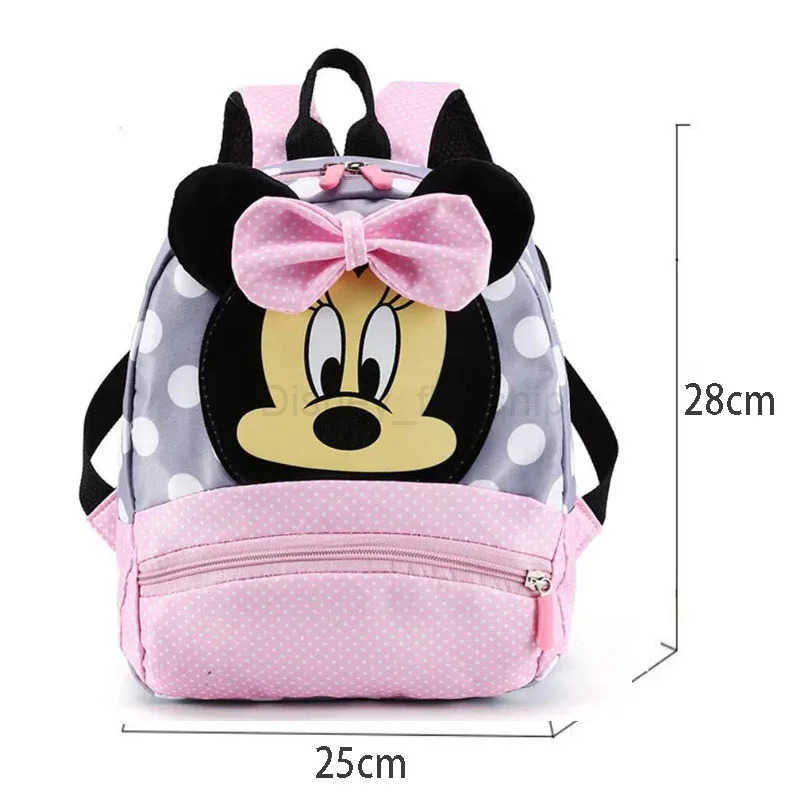 Disney Cartoon Backpack For Baby Boys Girls Minnie Mickey Mouse Children Lovely Schoolbag Kindergarten Schoolbag Kids GiftXJ250515