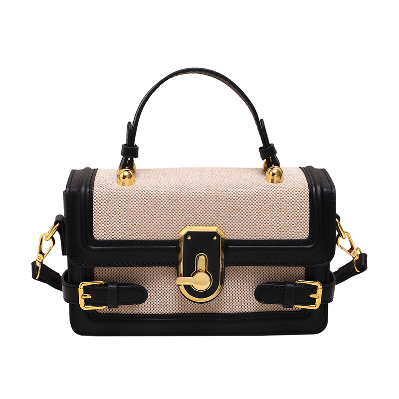 Best Selling Women's Crossbody Tote Bag - Vintage Color Block Design, Boho Chic Shoulder Purse with Free Shipping