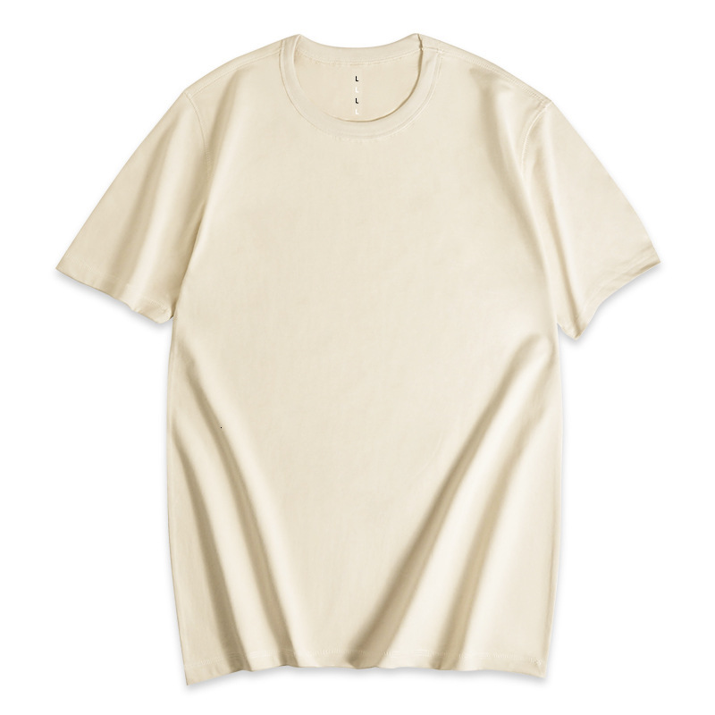 2025 New Cotton Short Sleeved T-shirt For Men's Casual Summer Fashion Designer Design Versatile Loose Round Neck White T-shirt