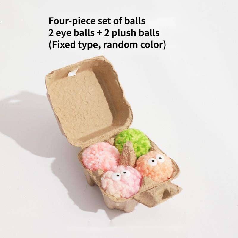 Egg yarn ball, toy, bell, wooden vine, teasing grinding stick, self fun snacks, cat supplies