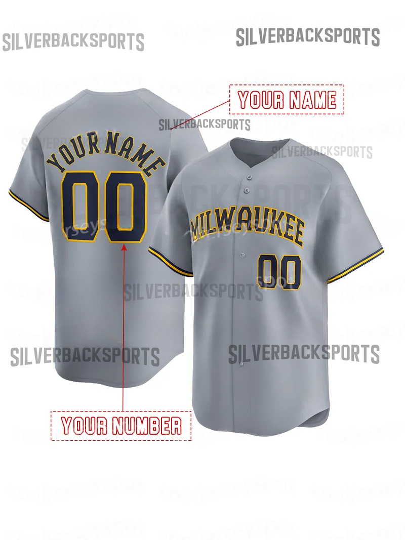 11 Jackson Chourio Baseball Jerseys Christian Yelich William Contreras Rhys Hoskins Sal Frelick Custom Baseball Jersey Any Name Number Men Women Youth