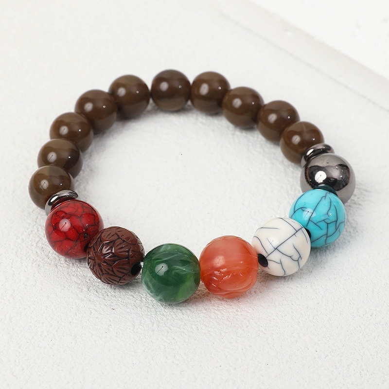 Seven star zodiac year transportation bead bracelets, wealth seeking Buddha beads, gifts for men and women, auspicious jewelry