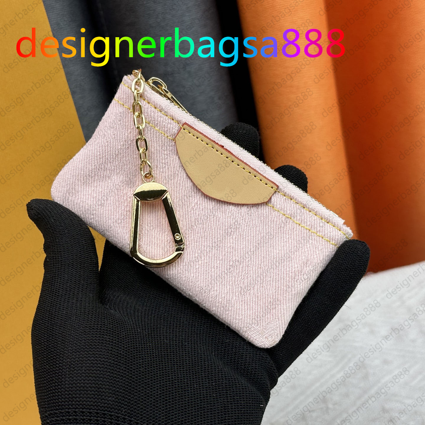 Denim Designer Wallet pink Blue Denim Bag Key Coin Purse Zipper Wallet Long Short Wallets Clutch Bag Flower Letter Luxury Bag Travel Wallet Card Holder Purse 82961