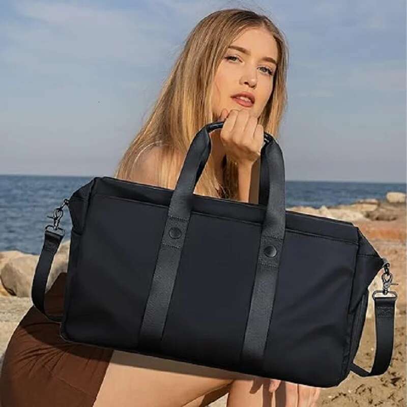 BJIAX Lightweight Travel Men Portable Large-Capacity Business Trip Lage Shoulder Fiess Bag Dry And Wet Separation
