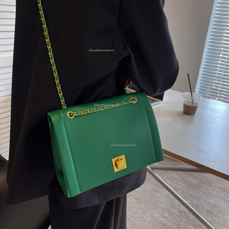 2025 Free Shipping Designer Women's Bag New High-end Exquisite Small Square Shoulder Bag Fashion Chain Lock Shoulder Crossbody Bag Casual Shoppin