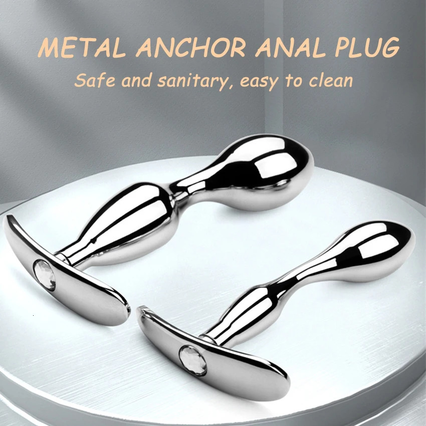 Metal Anchor Base Anal Plug outdoor Butt Plug Stainless Dildos WomenS Vaginal Plug Adult Couple Gay Masturbating Intimate Toys 250515