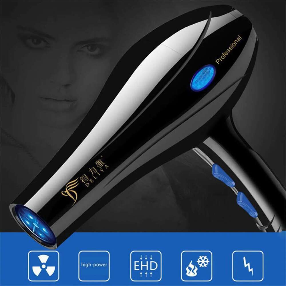 2200W Professional Powerful Hair Fast Heating Hot And Cold Adjustment Ionic Blow Dryer with Air Collecting