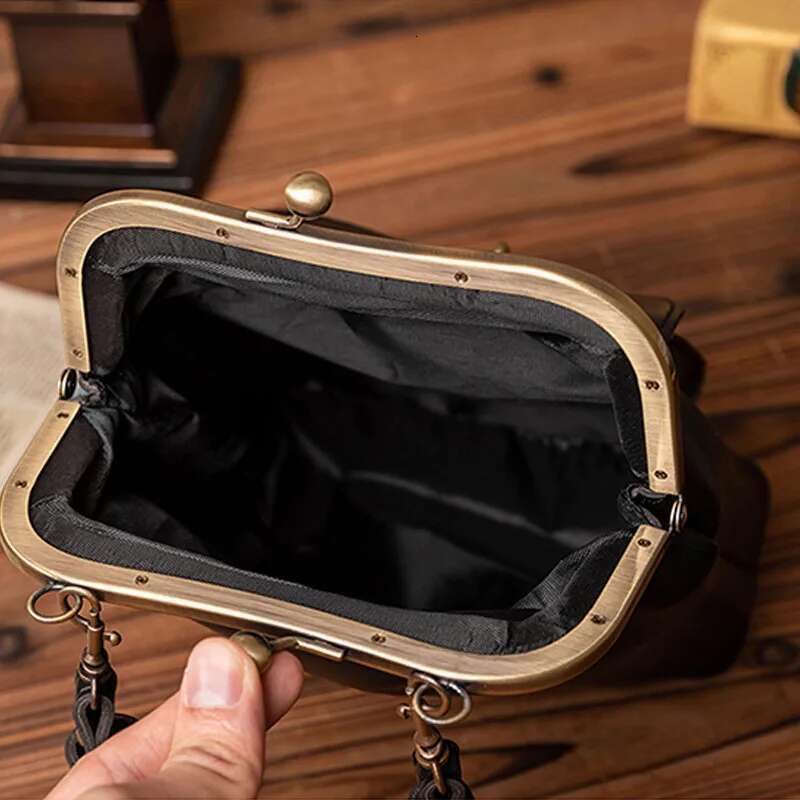 NIGEDU Women Shoulder Bags Korean Style Metal Buckle Clip Ladies Handbags PU Leather Lady Sling Bag Female Crossbody Bag Purses