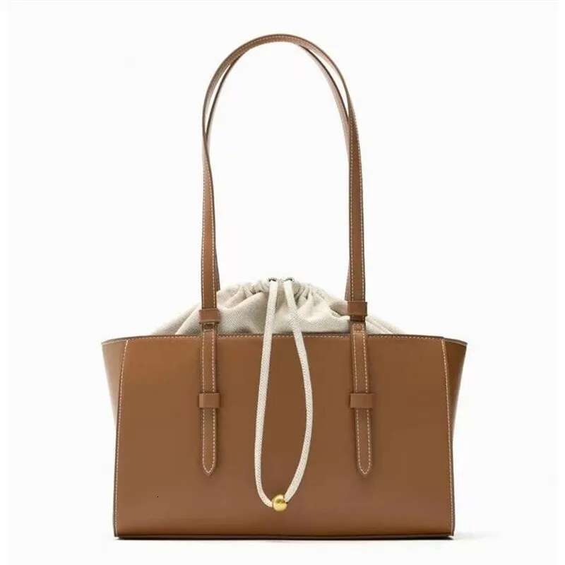 PU Leather Crossbody Bags For Women 2024 Women's Fashion Drawstring Bundle Portable Messenger Casual Bucket Bag