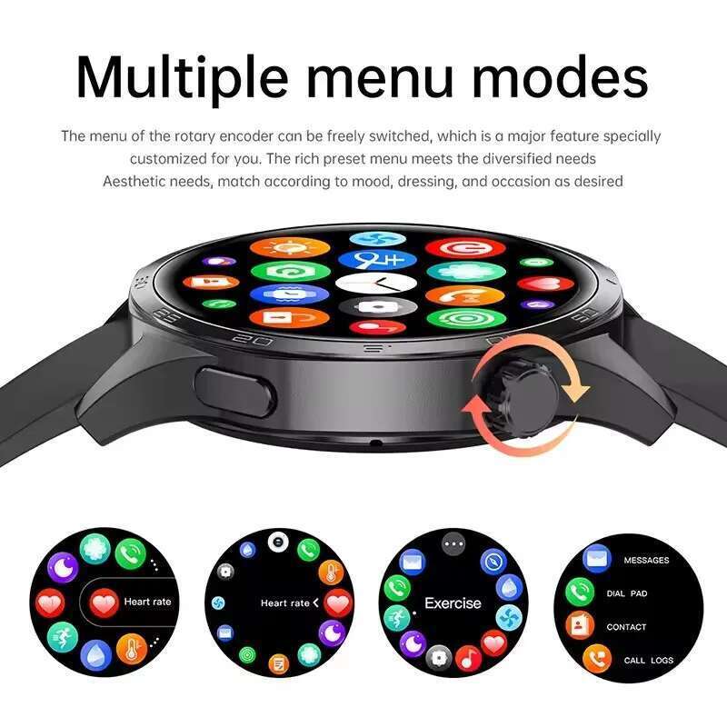 For Huawei Xiaomi GT5 Pro Smart Watch Men AMOLED HD Screen GPS NFC Heart Rate Bluetooth Call IP68 Waterproof SmartWatch 2025 New