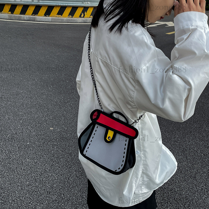 Super Cute Designer Bag Fashion 2D Cartoon Tote Bag High Quality Canvas Handbag Luxury Mini Shoulder Bags Outdoor Beach Party Holiday Gift Summer Godd
