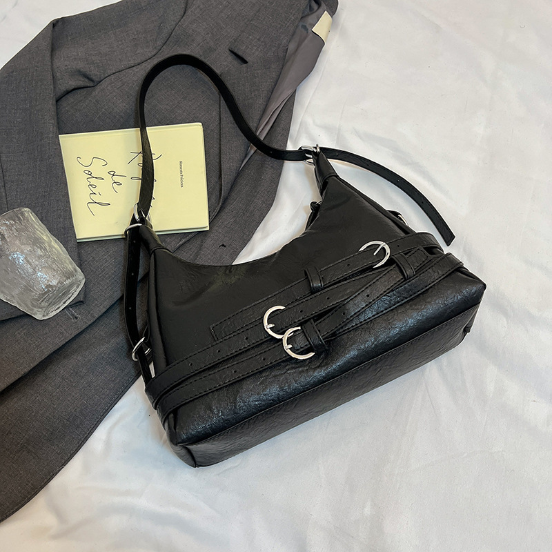 Free Delivery Designer Bag Winter Sweet Cool Hot Girl Motorcycle Underarm For Women 2025 Trendy Fashion Crescent Versatile Single Shoulder Crossbody B