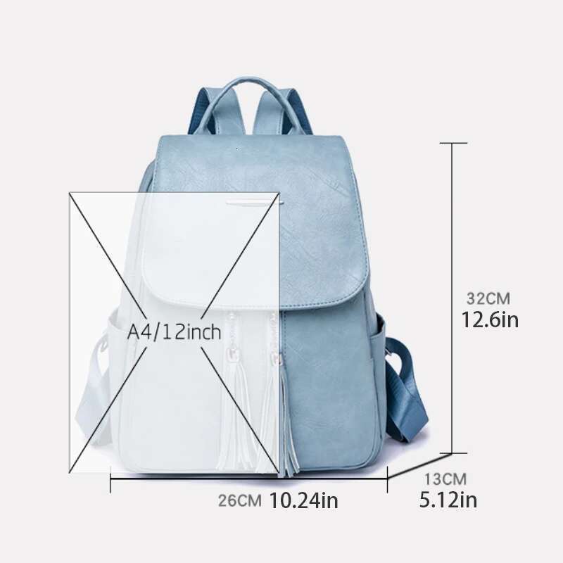 Ladies' Backpack, Travel Bag, Durable Casual Backpack With Practical Pockets And Zipper Closure