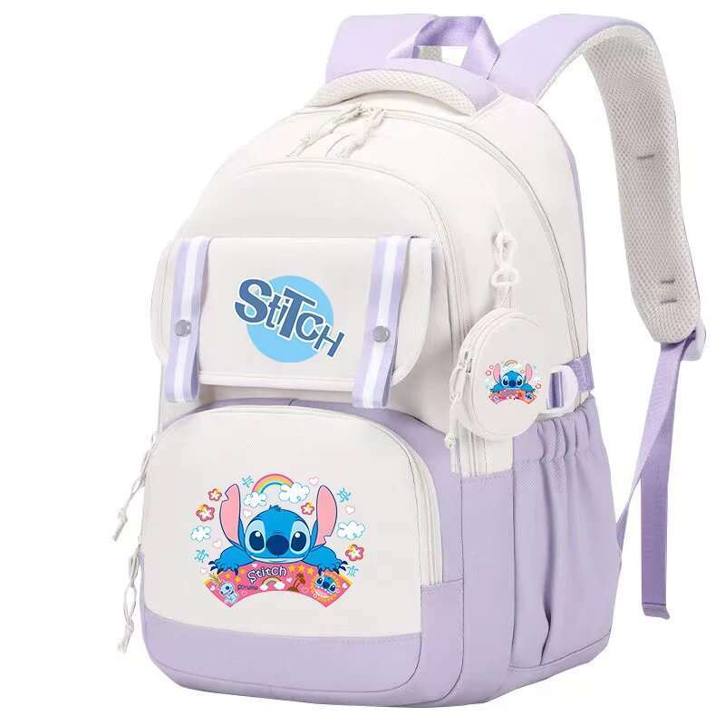 Large Capacity Backpack, Multiple Pocket Preppy Schoolbag, Cartoon Anime Daypack, Travel Commute Knapsack With Coin Purse