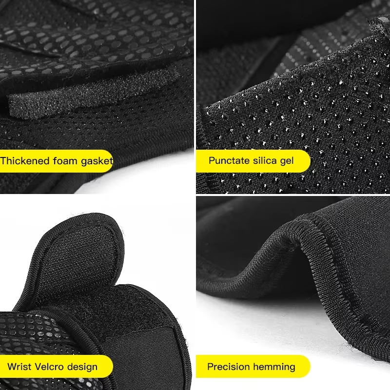 Weight Lifting Training Gloves with Wrist Support Workout Gloves Adjustable Cycling Gloves Non Slip for Gymnastics Pull Ups Hard Pull Iron Gloves with