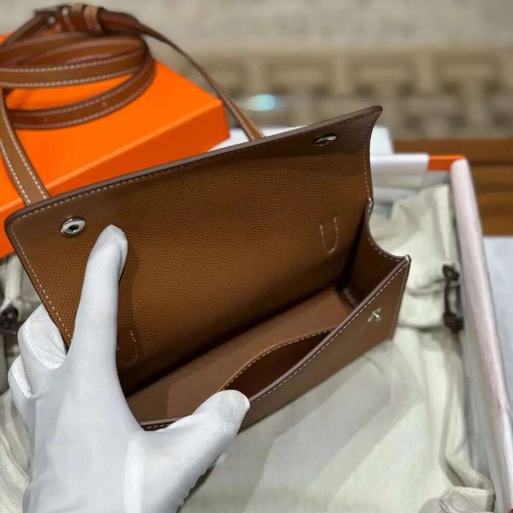 Latest Hot Sell High Quality EP Palmprint Cowhide Snap Wallet Fashion Lady Genuine Leather Shoulder Bags