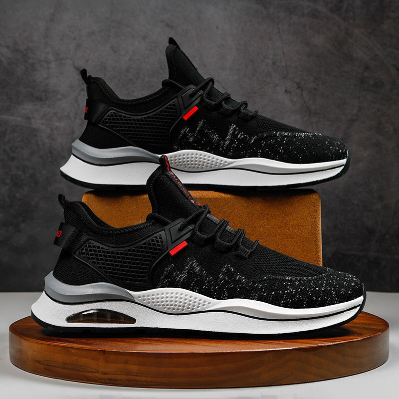 2025 Spring/Summer New Flyknit Men's Running Breathable Sports Trendy Fashionable Casual Shoes
