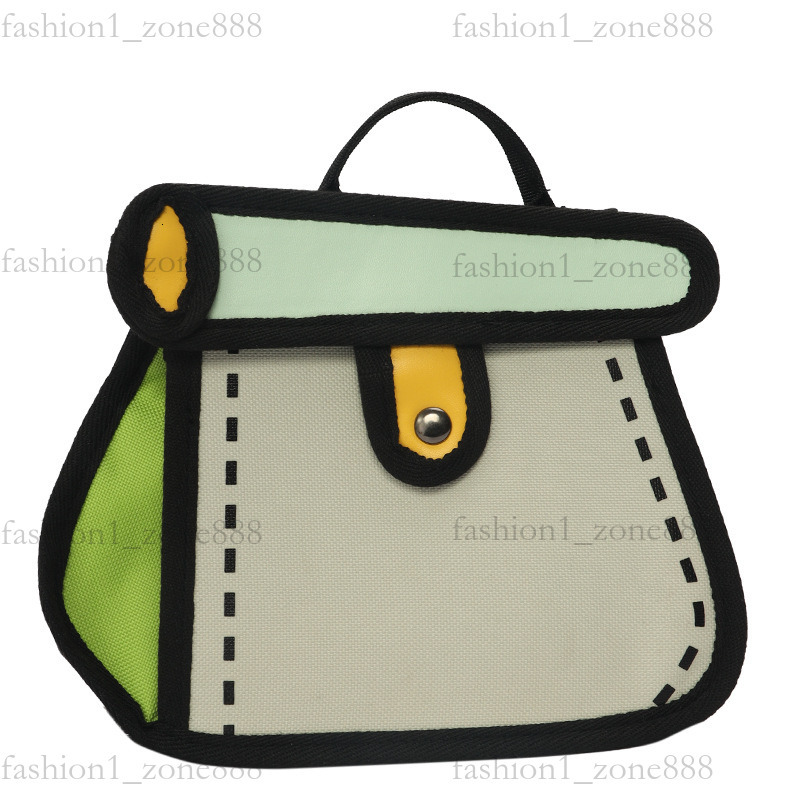 Super Cute Designer Bag Fashion 2D Cartoon Tote Bag High Quality Canvas Handbag Luxury Mini Shoulder Bags Outdoor Beach Party Holiday Gift Summer Godd
