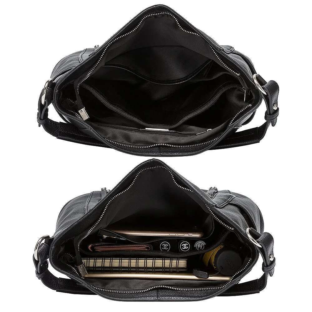ZENCY New Arrival Daily Handbag Genuine Leather Bag For Women Shoulder Tote Crossbody Hobo Zipper Pocket Charming Female