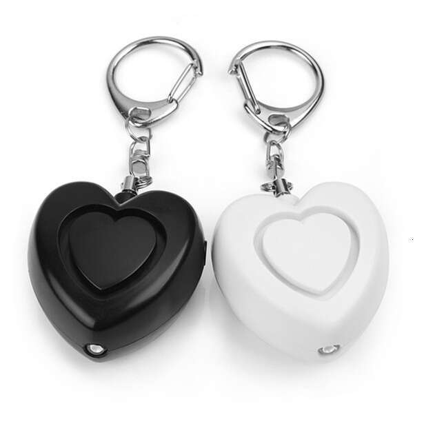 Hot selling heart-shaped device, electronic gift, keychain, personal alarm, female anti wolf alarm
