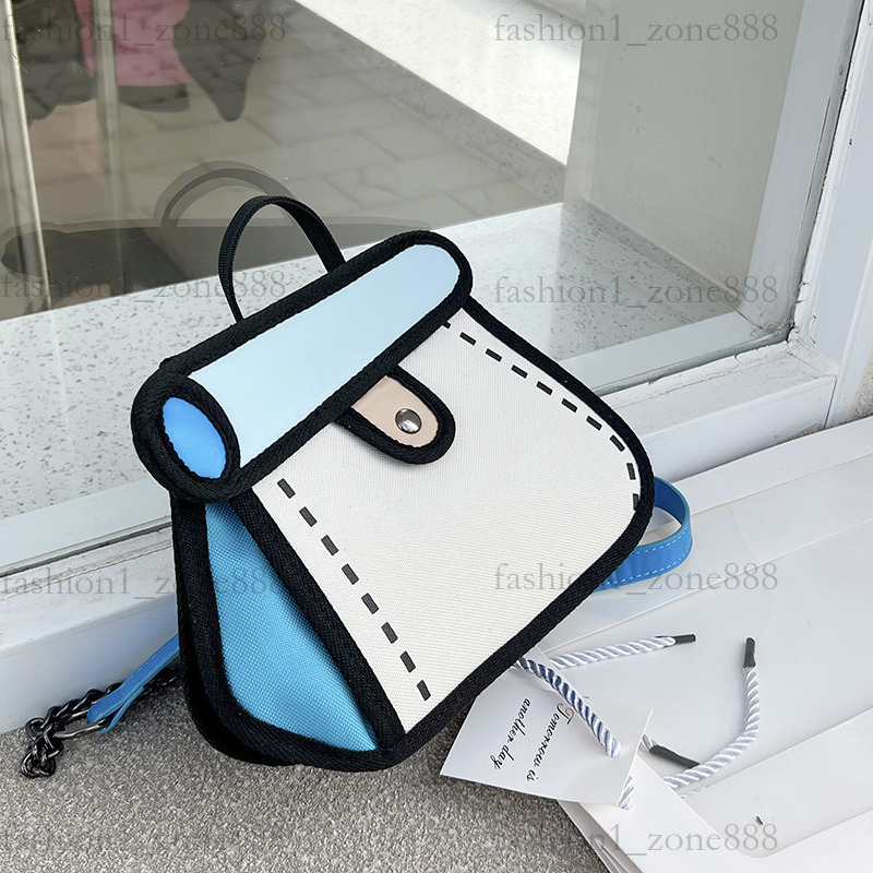 Super Cute Designer Bag Fashion 2D Cartoon Tote Bag High Quality Canvas Handbag Luxury Mini Shoulder Bags Outdoor Beach Party Holiday Gift Summer Godd