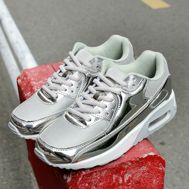 Korean Version Of Summer Mesh Breathable Men S And Women S Shoes Glossy Patent Leather Harajuku Lightweight Casual Shoes Casual Sports Running Shoes D