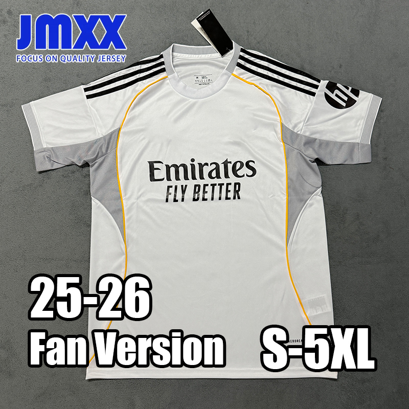 5XL 4XL XXXL JMXX 25 26 Reals Madrids Soccer Jerseys Home Away Third Special Pre Match Mens Uniforms Jersey Man Football Man Shirt 2025 2026 Fan Version