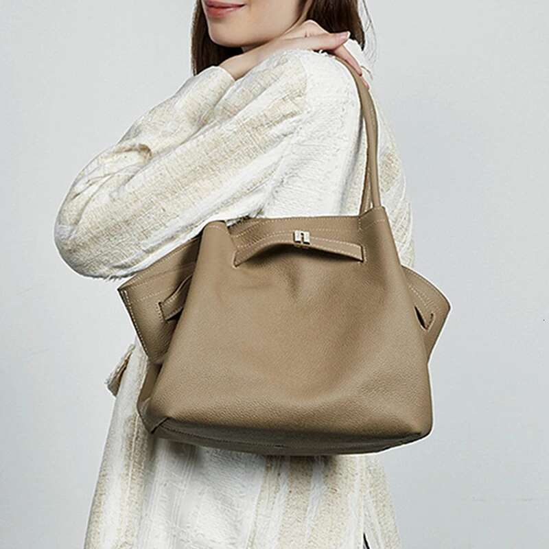 High Quality Designer Bags Real 100% Genuine Leather Tote For Women 2025 Designer Underarm Shoulder Bags Big Shopping Ladies Handbags Luxury Bag