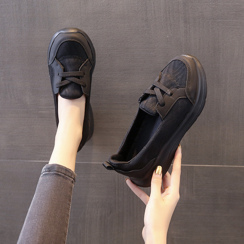 Slip On Lazy For Four Seasons Casual Women S New Mom Casual Shoes S Low Top Flat Bottom Walking Shoes Ddmysaturn