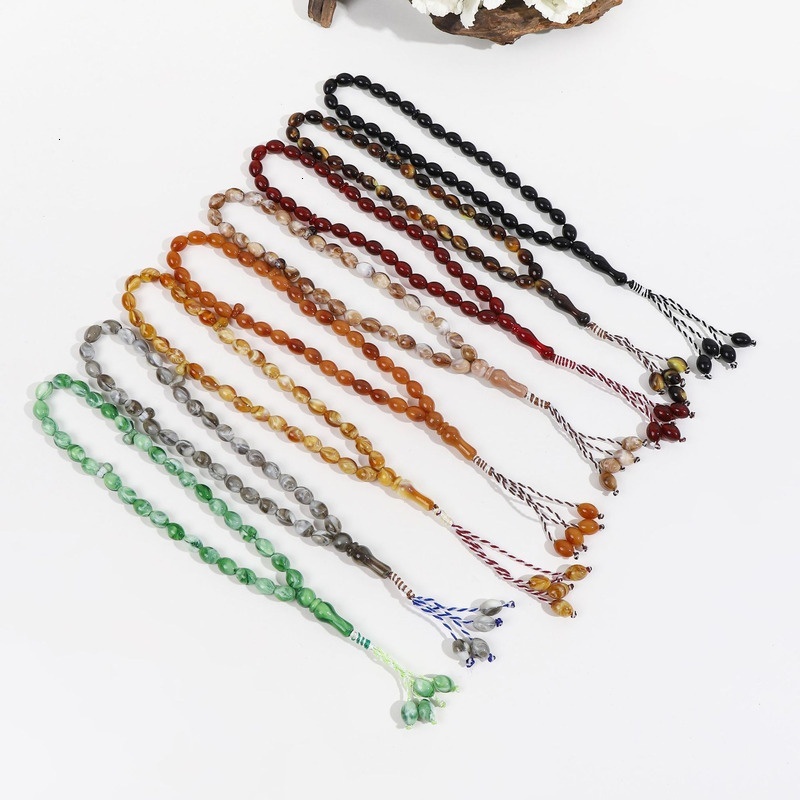 Taisbiha 33 classic acrylic prayer Muslim praise beads, men's and women's hand-held bracelet accessories