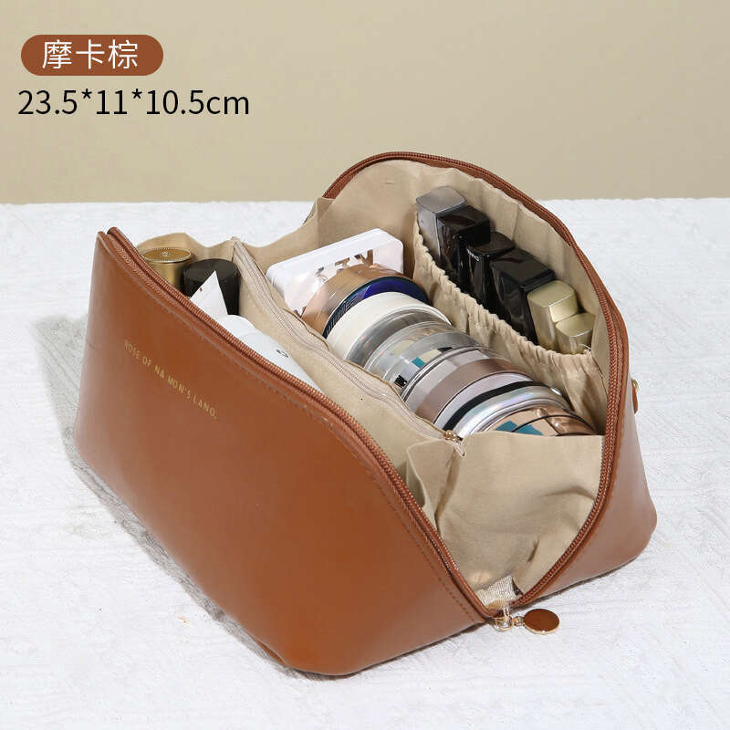 Internet celebrity organ pillow large capacity high-end makeup bag, thickened fabric, portable toiletry bag for business trips