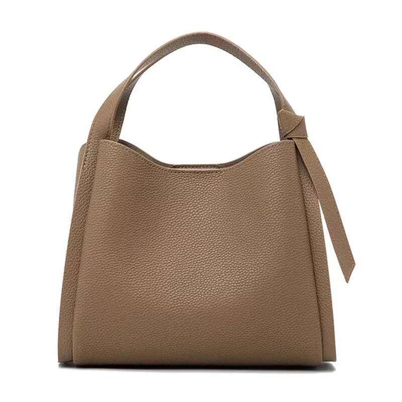 Genuine Leather Designer Handbag Shoulder Fashion Ladies Bucket Cowhide Crossbody Bag For Women