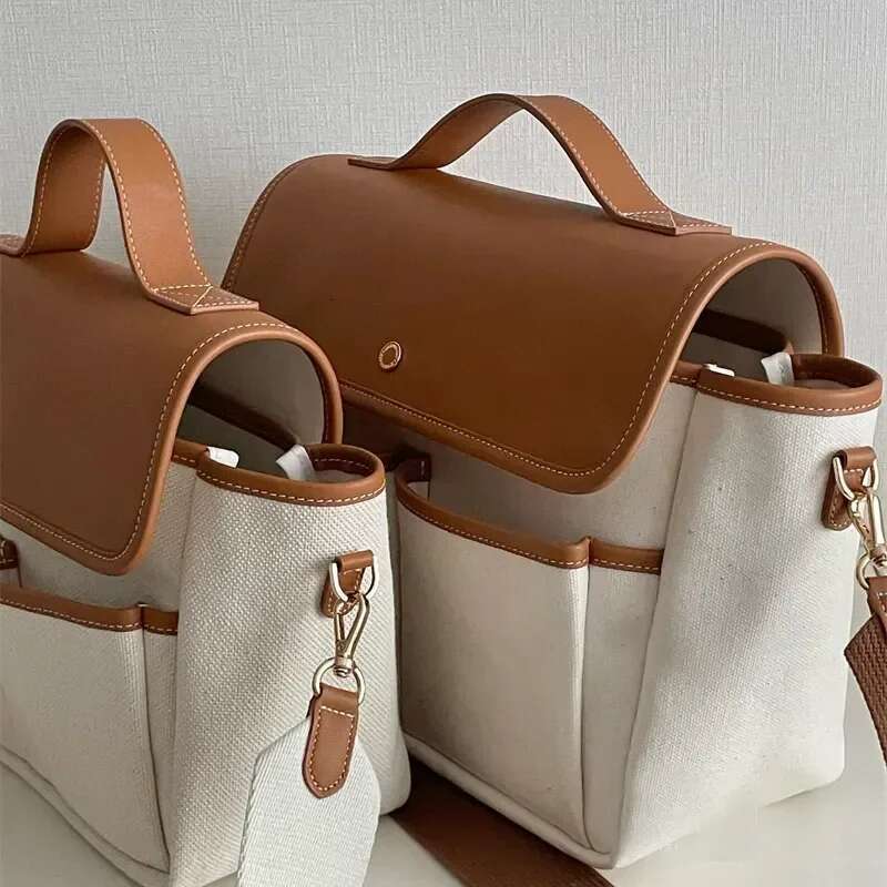 Korean Mommy Large Capacity Handbags Multi-functional Casual Baby Messenger Mother Diaper Bag for Women