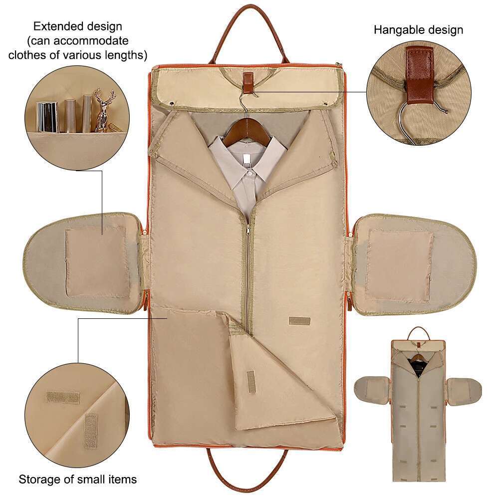 Geestock Folding Suit Storage New PU Bag Large Waterproof Travel Suitcase For Women Sport Outdoor Weekend Bag Handbag
