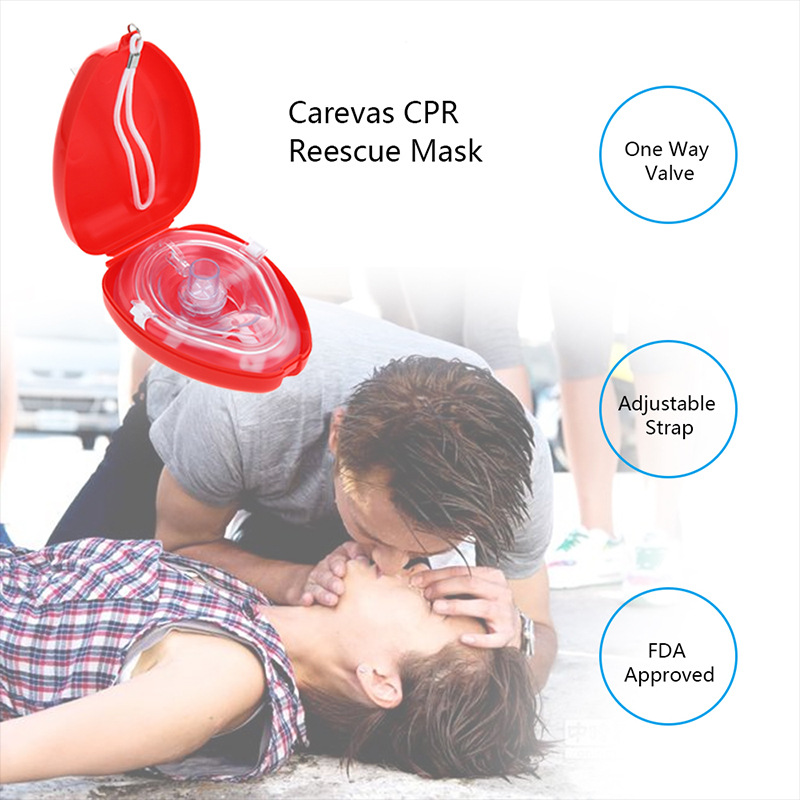 Disposable First Aid Mask CPR Artificial Respiration Resuscitation Face Mask