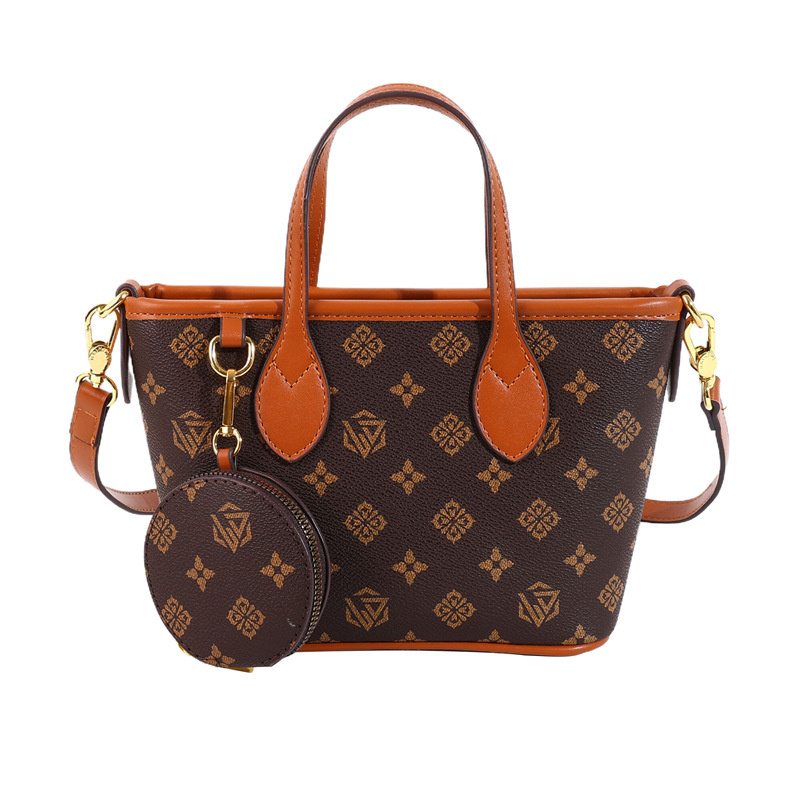 Free shipping 2025 new designer bag, fashionable commuting high-end texture printed shoulder bag for women