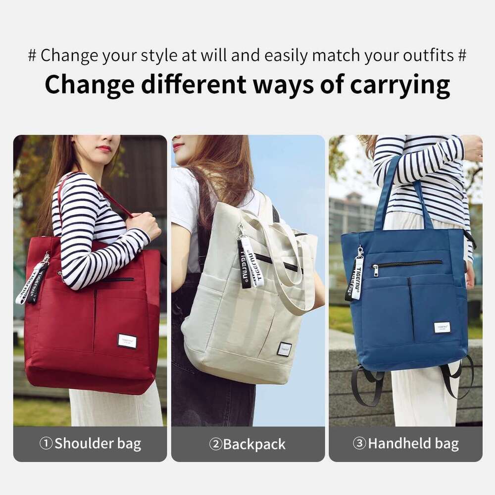 Tigernu New Women Tote Multiway For Girls School bag Handbags Female Laptop Backpack Large Capacity Convertible Mochila