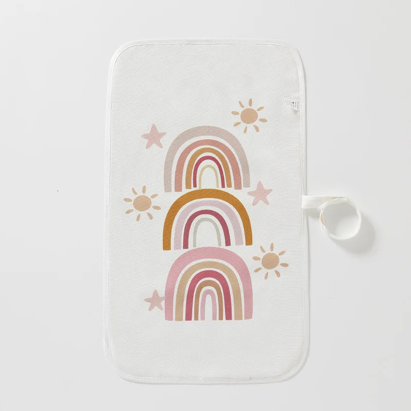 HappyFlute Washable Baby Diaper Changing Mat Soft Cotton Portable Changing Pad Waterproof Cover Mattress for Baby 250515