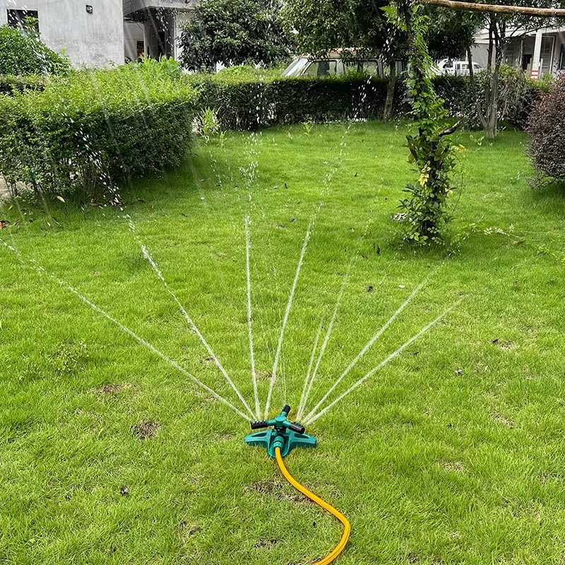 Rotating head, automatic sprinkler, 360 degree lawn greening sprinkler system, coog system for irrigating land and gardens