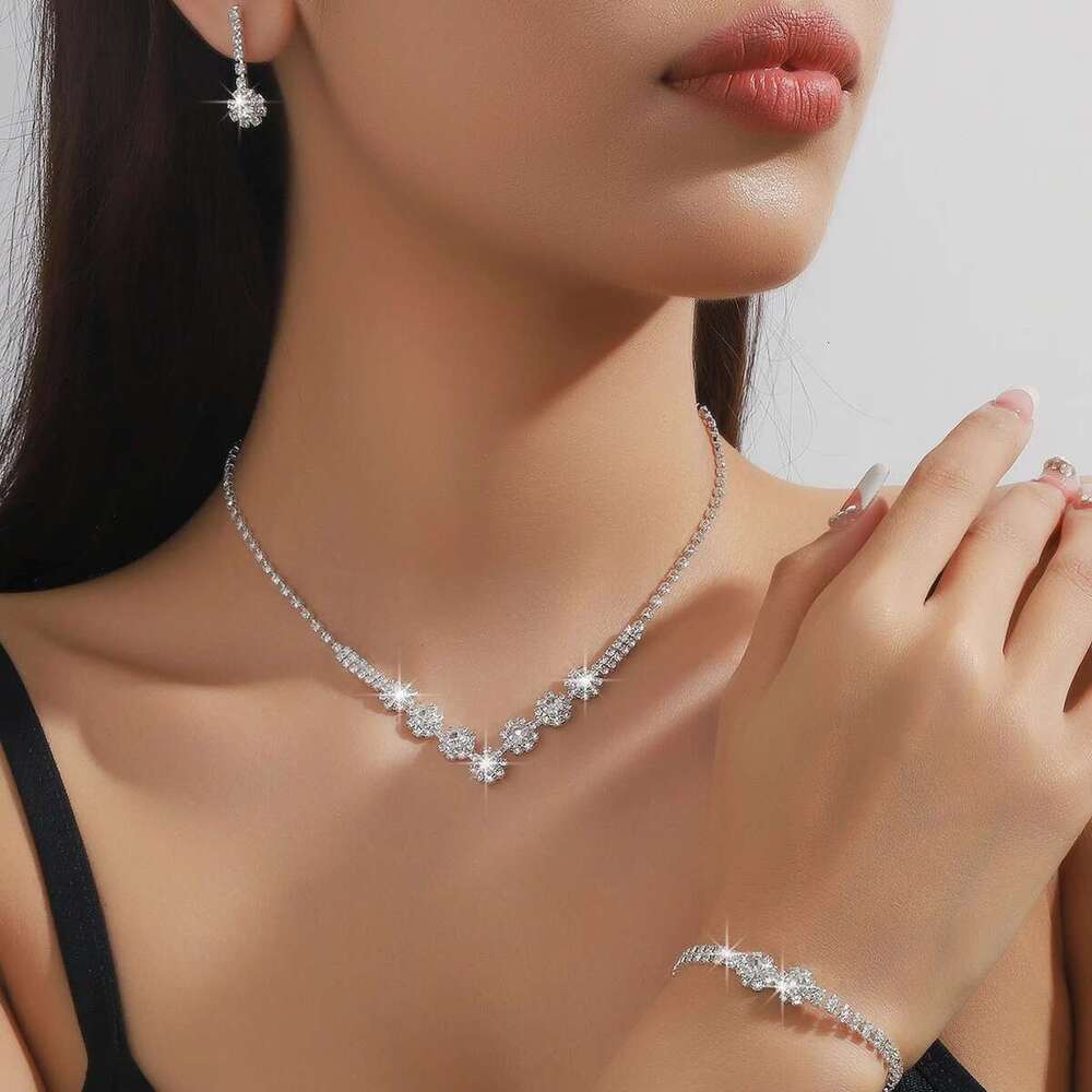 Women's Trendy Copper Claw Chain Cone Necklace Earrings Bracelet Ring Jewelry Set Wedding Banquet Party Holiday Gift