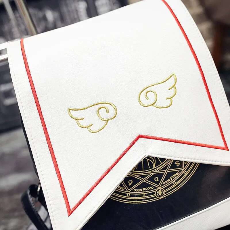 Backpacks For Women Japan Style Angel Wings Embroidery Lolita Travel Anime Cartoon Fashion Cute Casual Student Bag