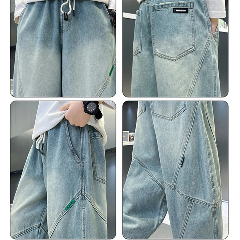 Classic Fashion Children Jeans Boy Casual Style Kids Teenagers Spring Autumn Denim Pants for Age 5 6 7 8 9 10 11 12 13 14 Years 250515