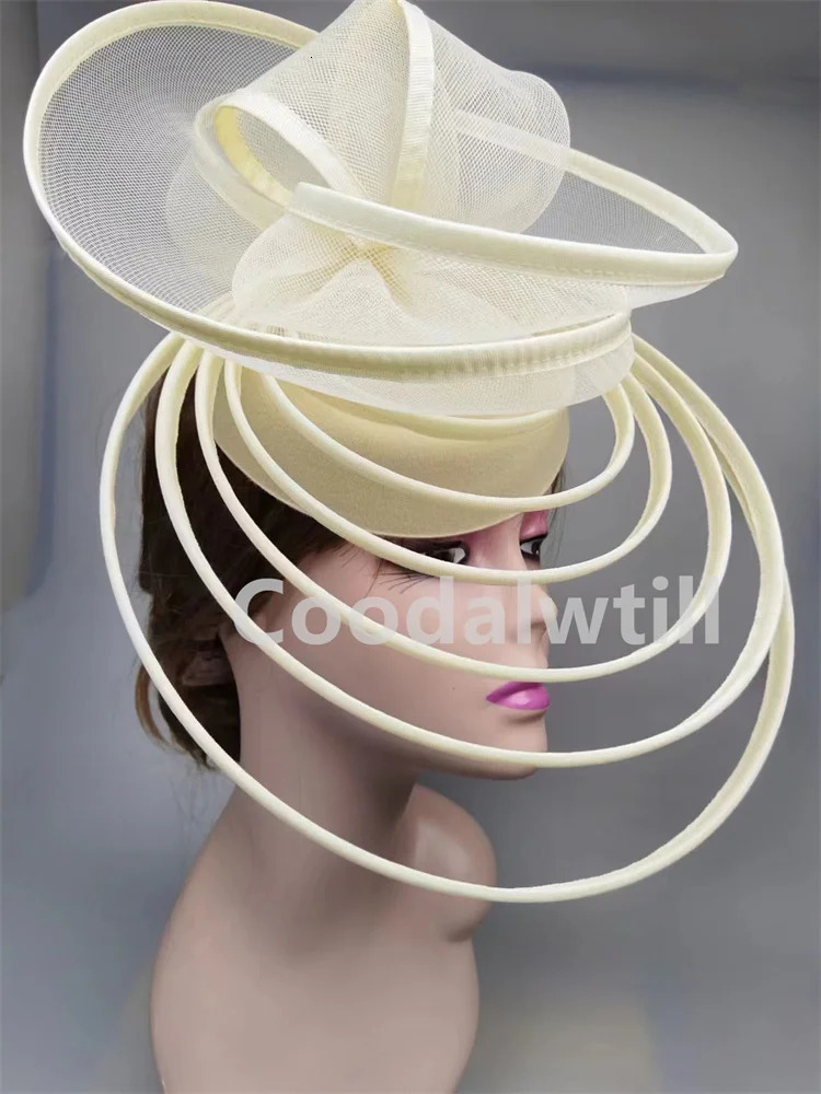 Royal Ascot Fascinator Hat Women Wedding Headpiece Mesh Hat Formal Event Pillbox Fascinator Hats Ladies Mariage Millinery 250514
