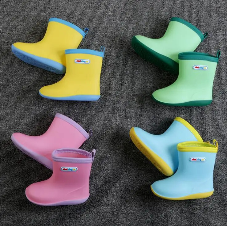 Children Shoes Toddler Infant Kids Baby Boys Girls PVC Rain Boots Waterproof Non-Slip Shoes Kids Shoes 250515