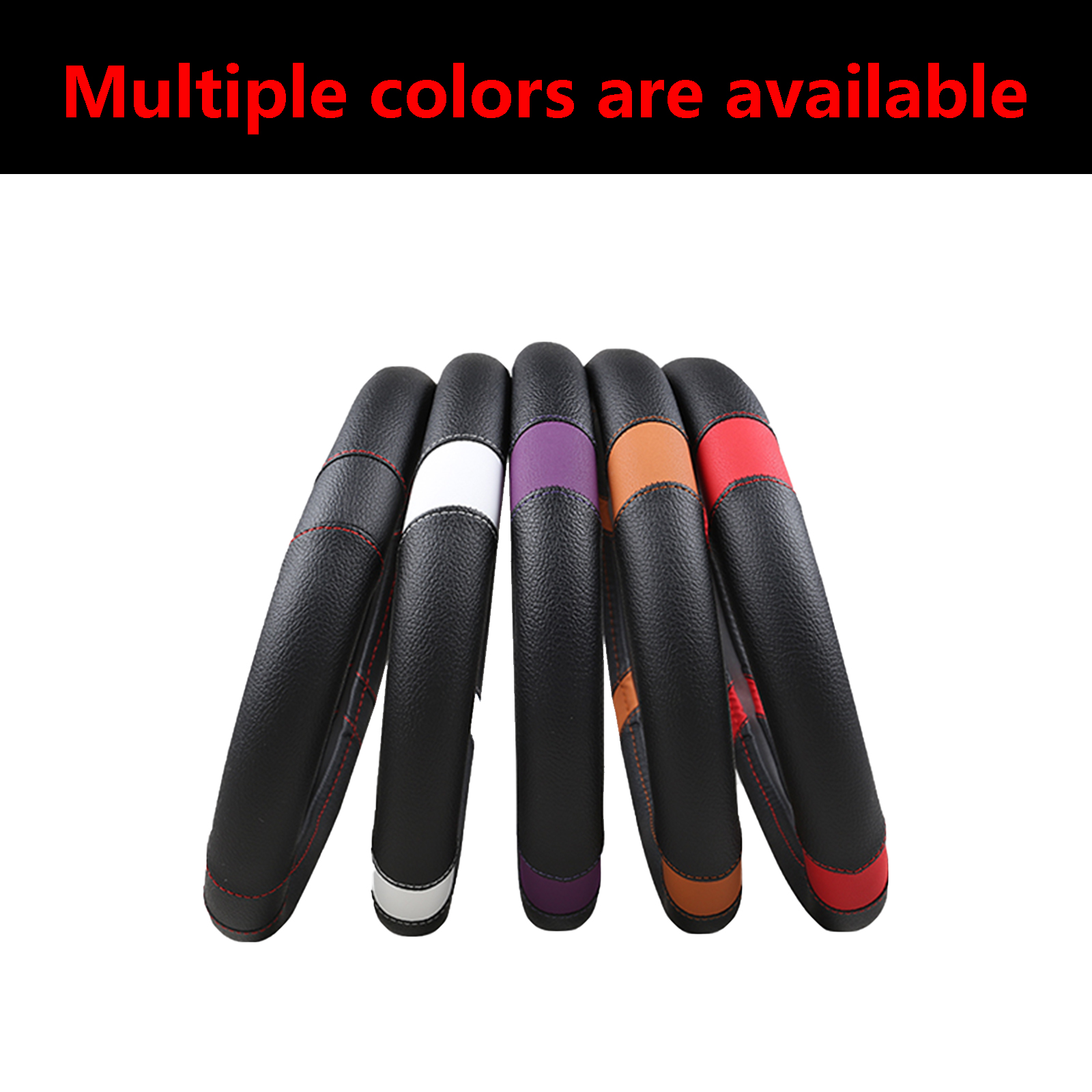 Comfortable Breathable Leather Car Steering Wheel Cover Universal Fit for All Seasons Suitable for Peugeot 4008 5008