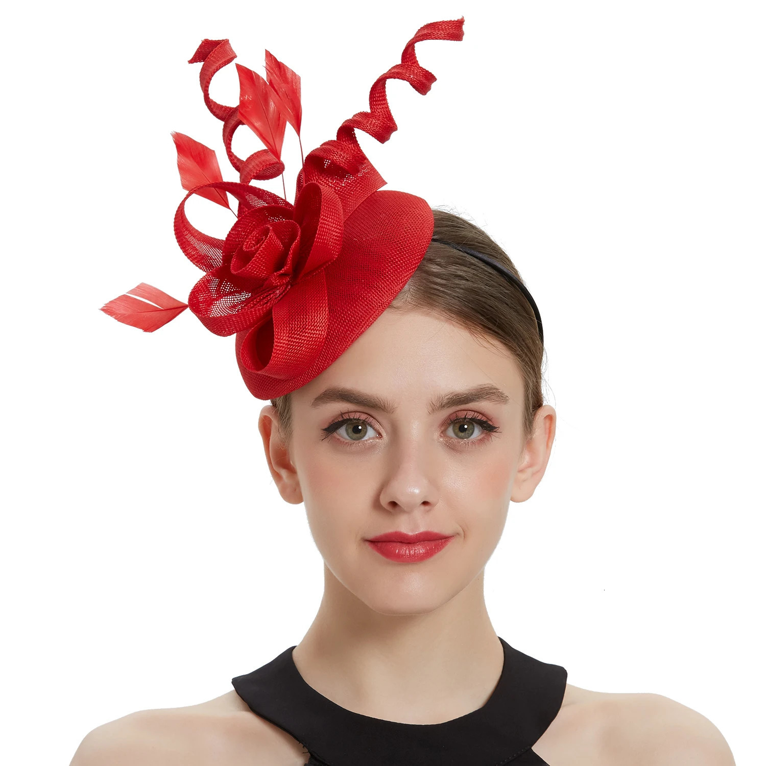 2025 Women Fascinator Hat Folding accessories Headband Bridal Hair Clip Accessories kentucky Cocktail Party Festival Hat 250514