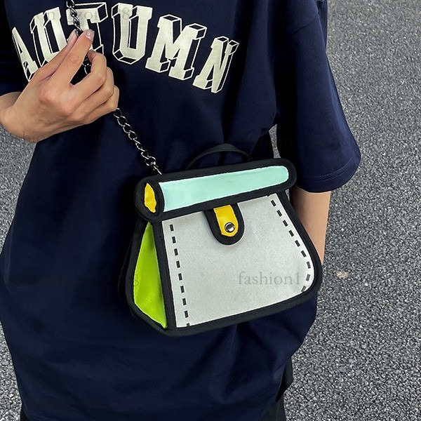 Super Cute Designer Bag Fashion 2D Cartoon Tote Bag High Quality Canvas Handbag Luxury Mini Shoulder Bags Outdoor Beach Party Holiday Gift Summer Godd