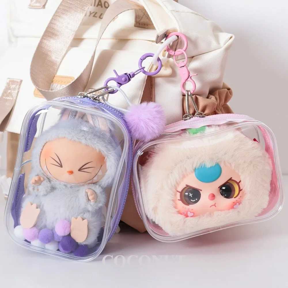 Labubu Protective Case Extra Wide Zipper Dustproof Bag - Secure Storage for 15cm Dolls Z250515